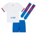 Barcelona Koszulka Wyjazdowych Dziecięca 2023-24 Krótki Rękaw (+ Krótkie spodenki)
